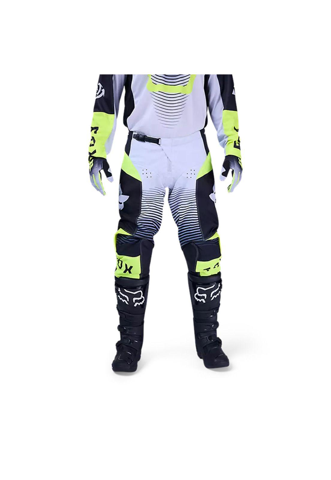 Pantalon Moto 180 Collect Amarillo/Negro Fox-2