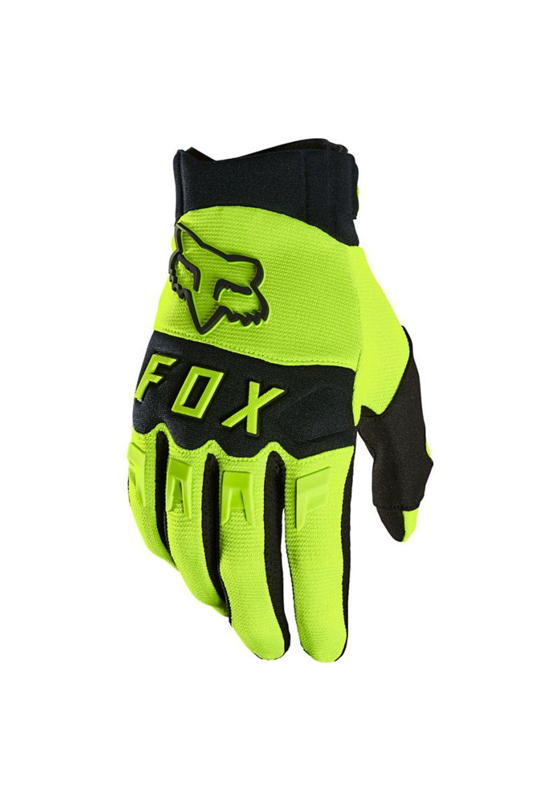 Guantes Moto Dirtpaw Amarillo Fluor Fox-0