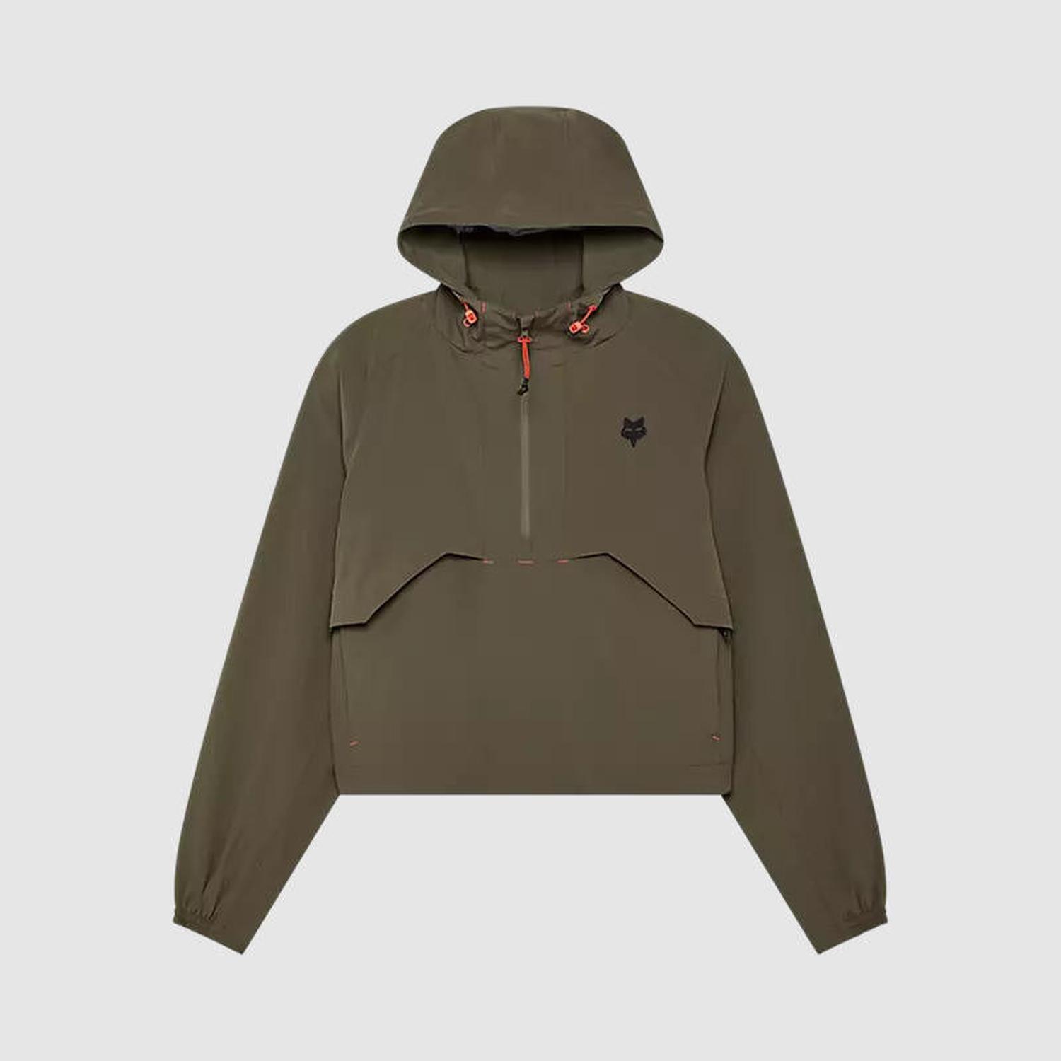 Chaqueta Cortavientos Lifestyle Mujer Survivalist Verde Fox-1