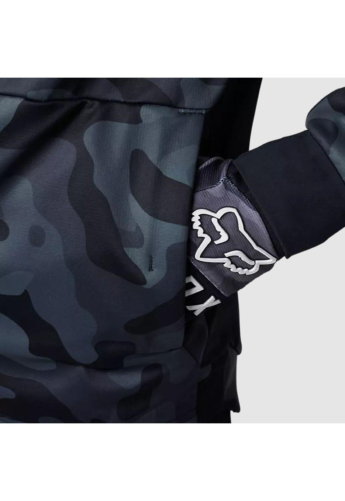 Chaqueta Moto Defend Drive Windbloc® Zip Negro Camo Fox-5
