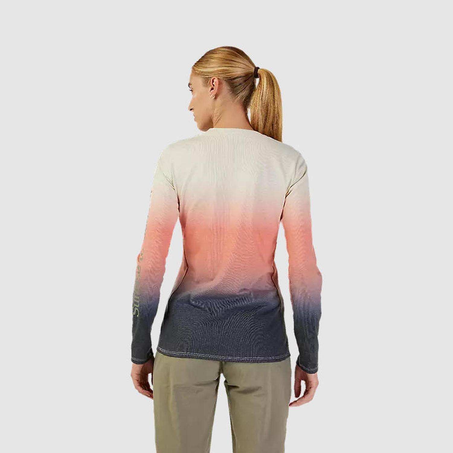 Polera Bicicleta Mujer Ranger Lunar Drirelease® Manga Larga Rosado Fox-2