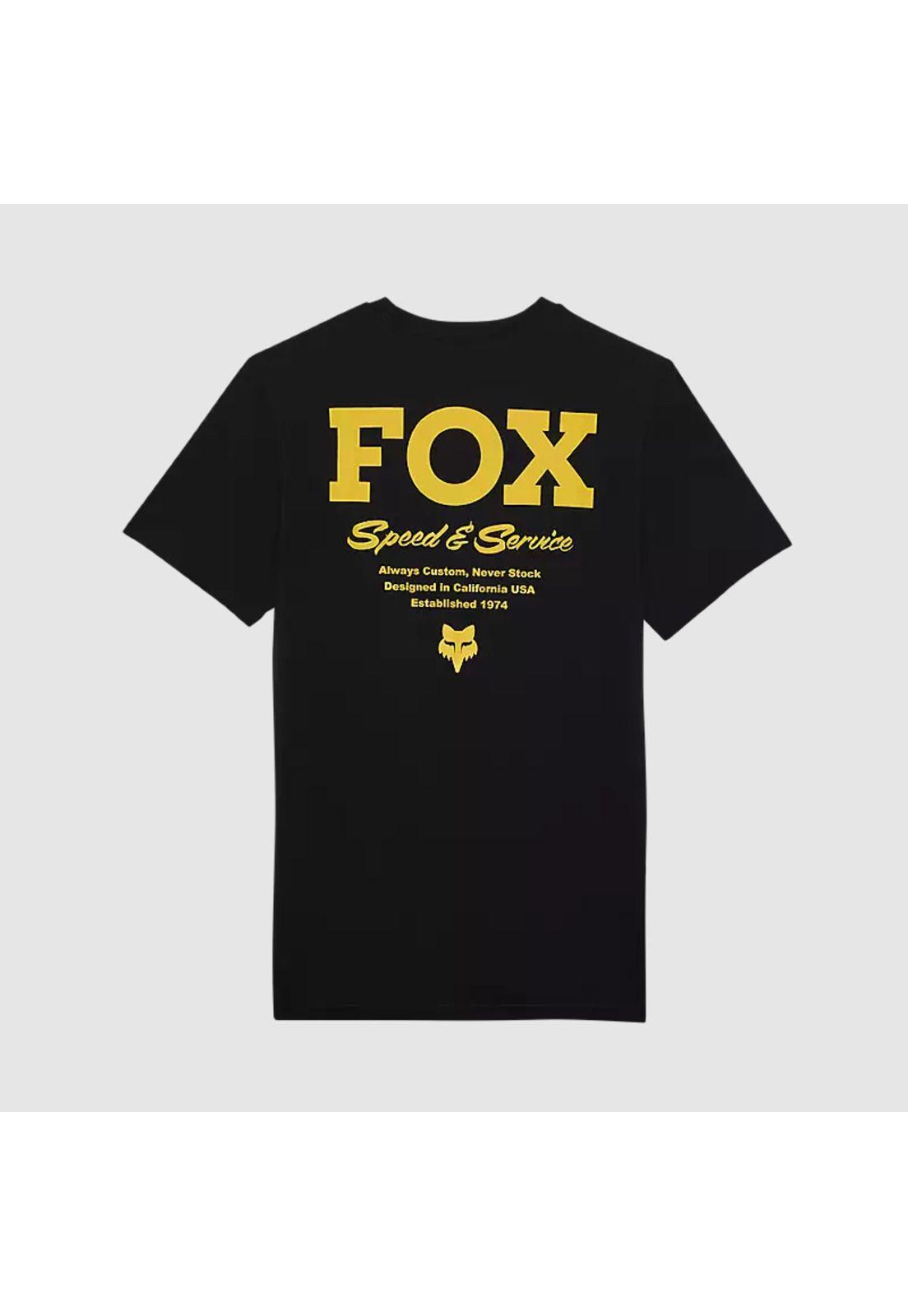 Polera Lifestyle Speed & Service Premium Negro Fox-1