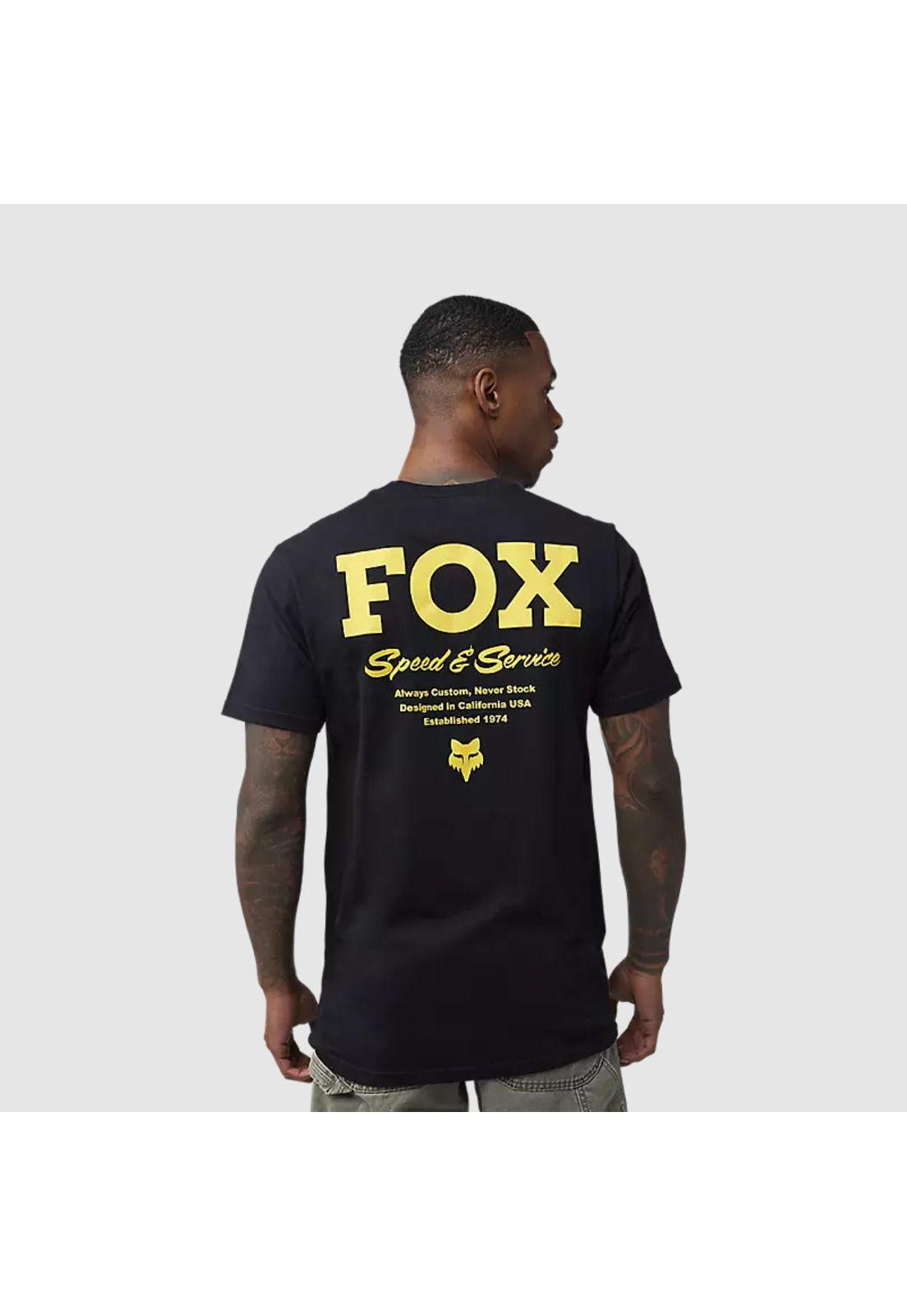 Polera Lifestyle Speed & Service Premium Negro Fox-3