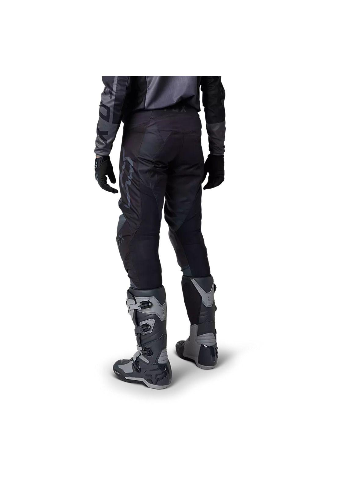 Pantalon Moto 180 Leed Gris/Negro Fox-2