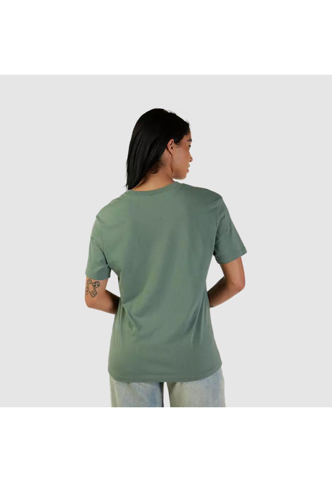 Polera Lifestyle Mujer Fox Head Verde Fox-1