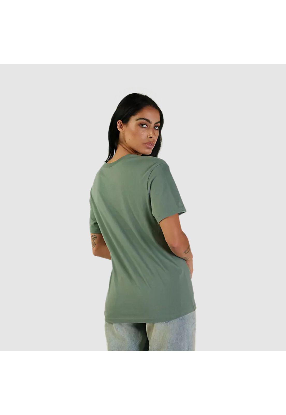Polera Lifestyle Mujer Fox Head Verde Fox-2