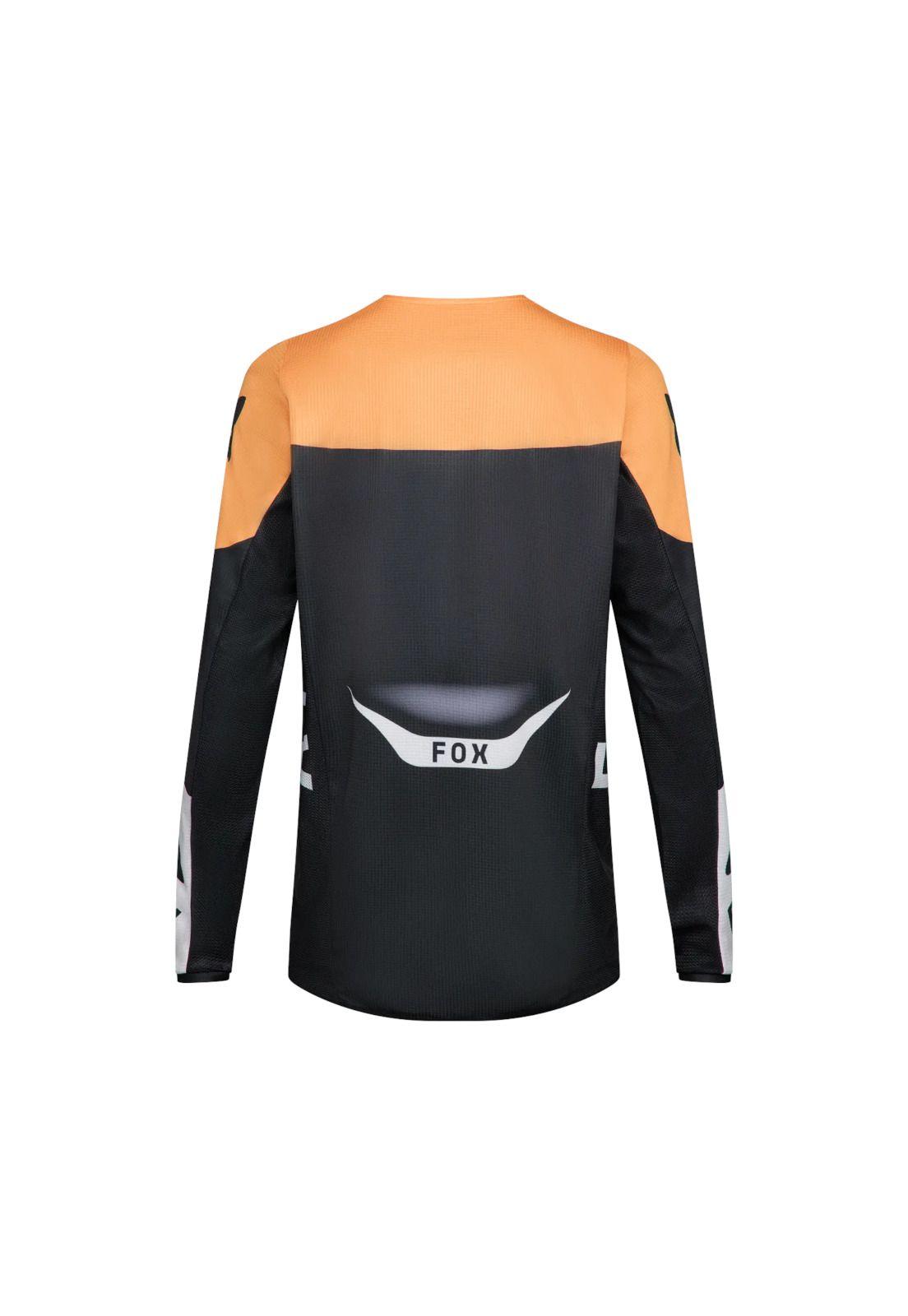 Polera Moto 180 Noble Negro/Amarillo Fox-1