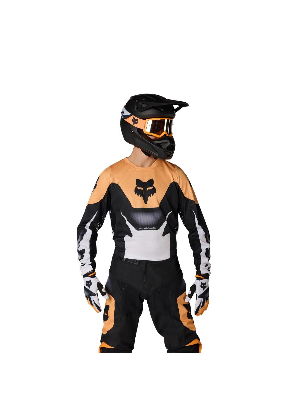 Polera Moto 180 Noble Negro/Amarillo Fox-2