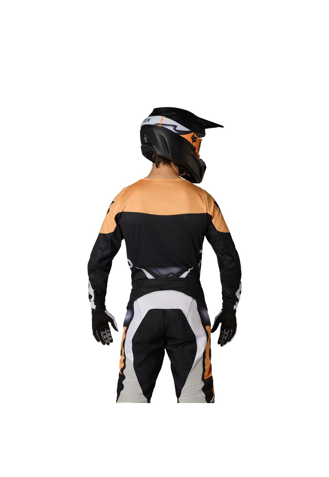 Polera Moto 180 Noble Negro/Amarillo Fox-3