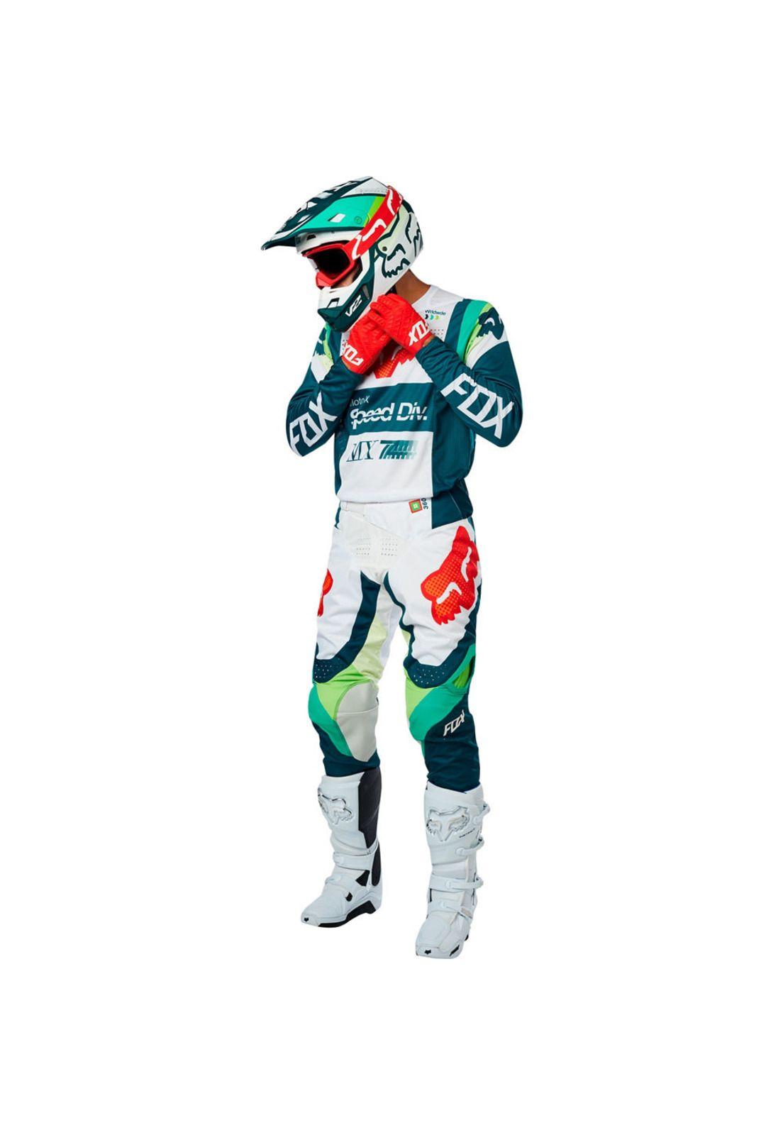 Pantalon Moto 360 Murc Verde Fox-1