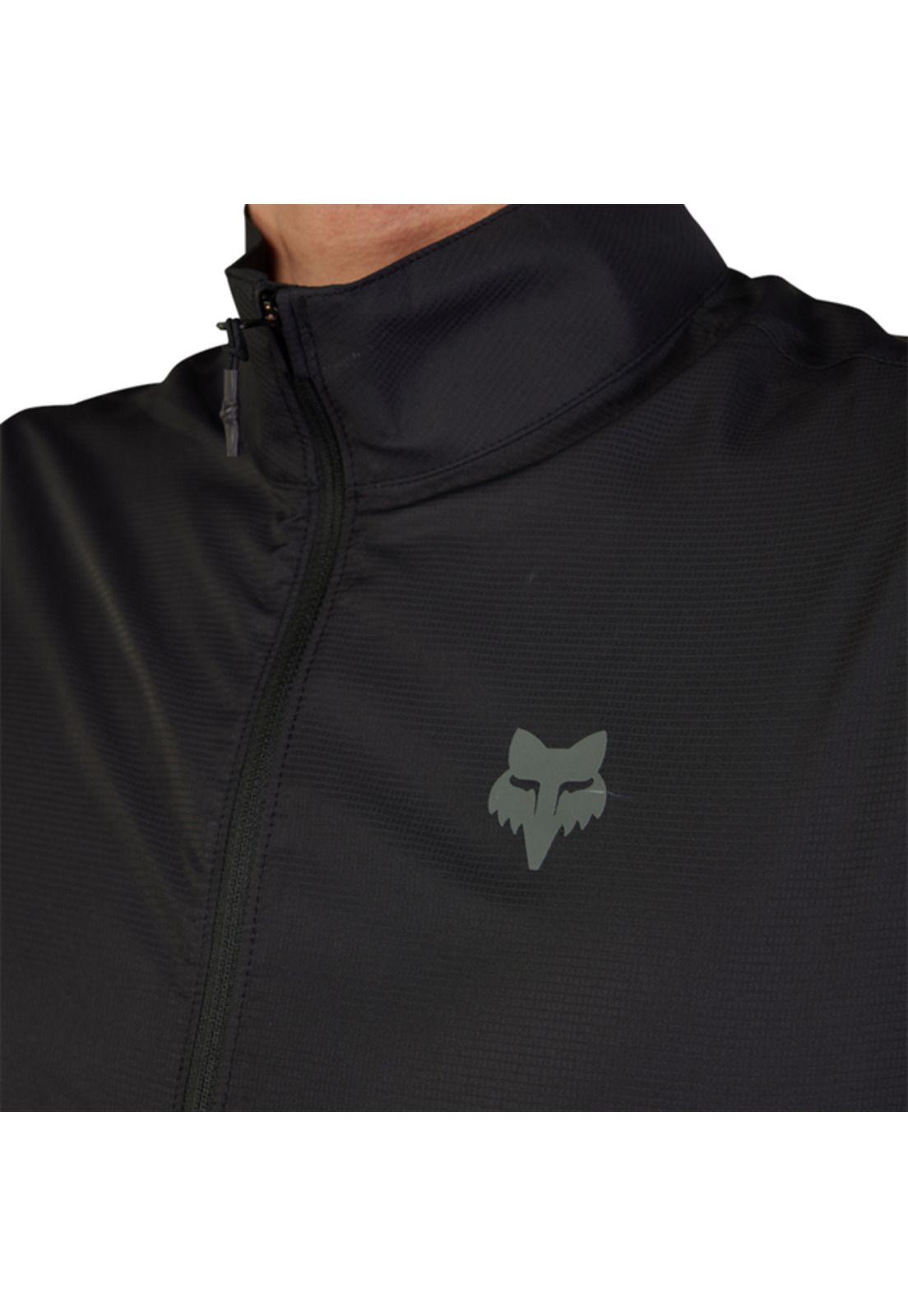 Chaqueta Cortavientos Bicicleta Ranger Sin Mangas Negro Fox-4