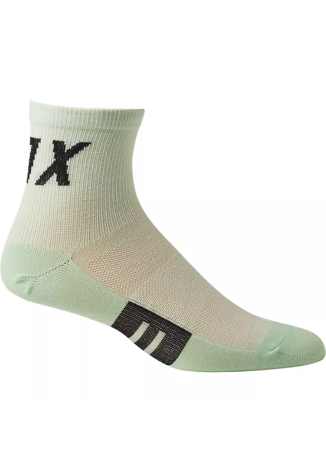 Calcetines Bicicleta Mujer Flexair 4" Merino Verde Agua Fox-2