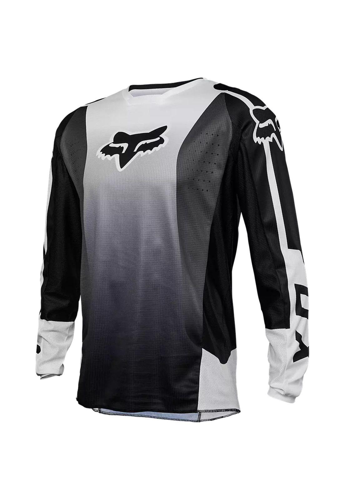 Polera Moto 180 Leed Gris/Blanco Fox-2