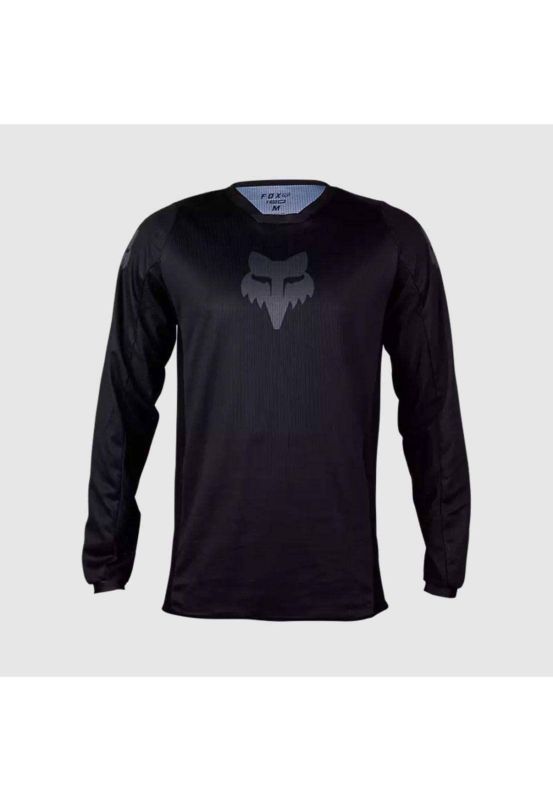 Polera Moto 180 Blackout Negro Fox-0
