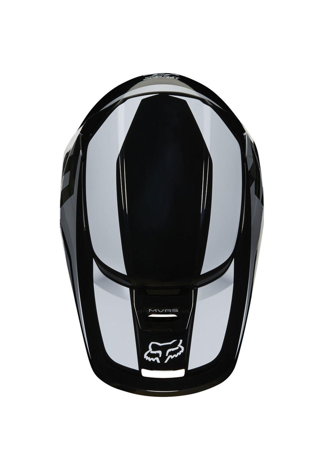 Casco Moto Niño V1 Prix Negro Fox-2