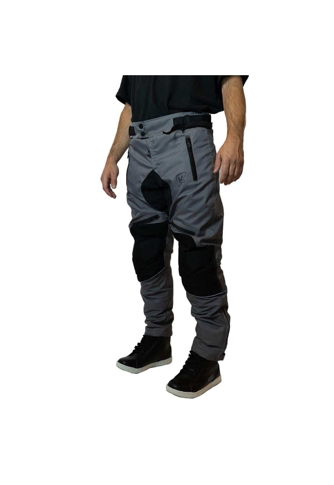 Pantalon Moto Calle Rogue Nomad Gris Kmz-0