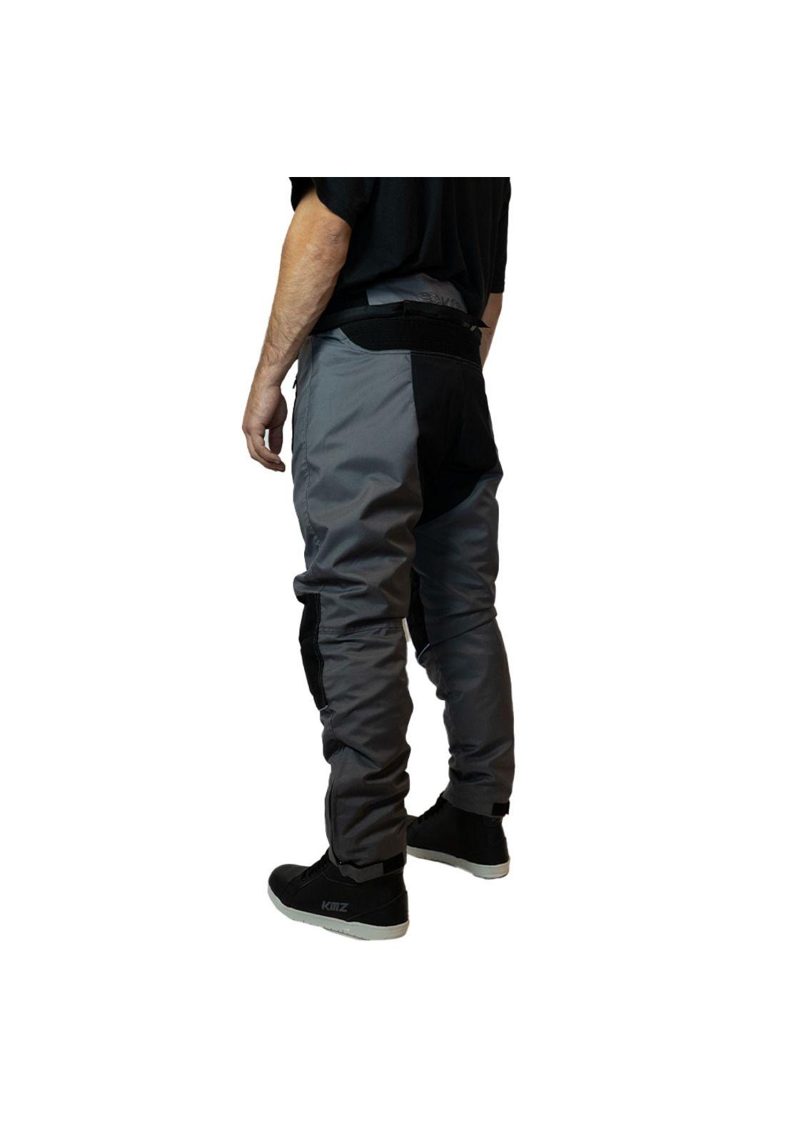 Pantalon Moto Calle Rogue Nomad Gris Kmz-2