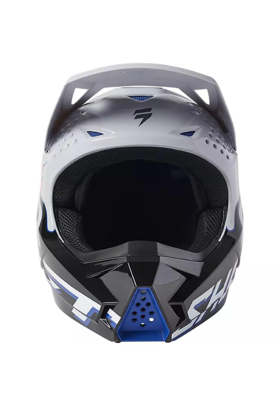 Casco Moto White Label Burntable Gris/Negro Shift-4