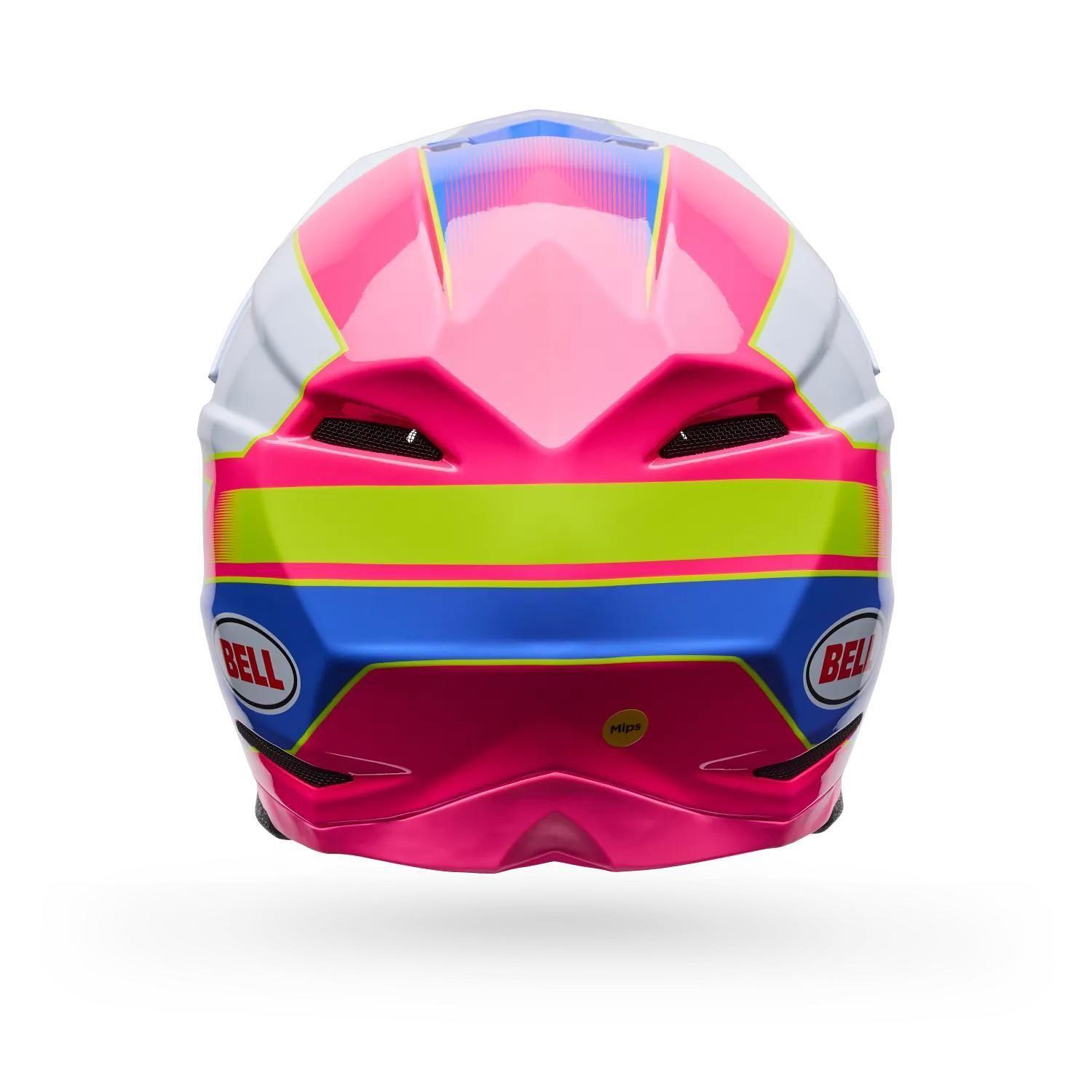 Casco Moto Moto-10 Falcon Mips Blanco/Rosado Bell-3