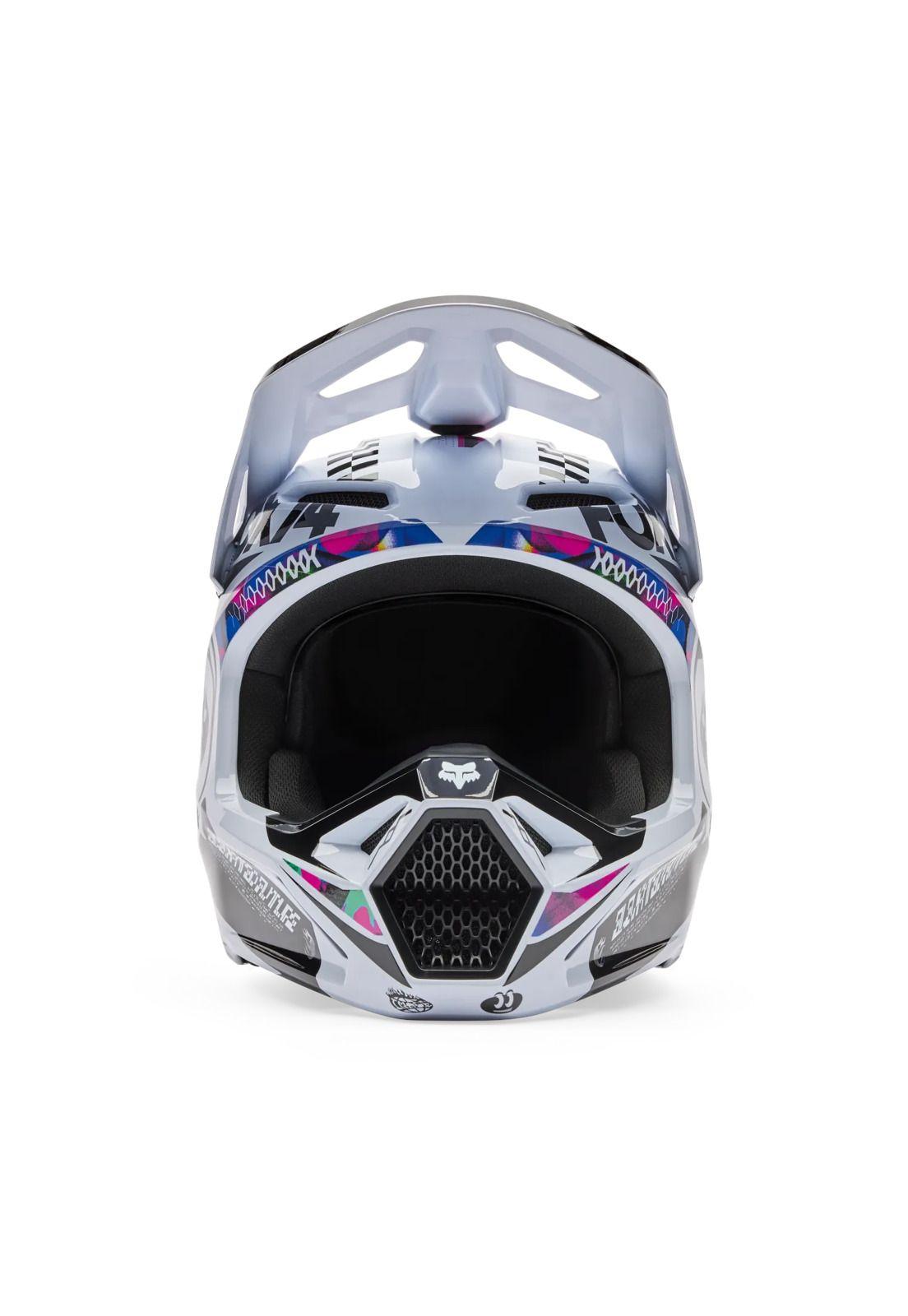 Casco Moto V1 Image Cosmo Blanco/Negro Fox-2