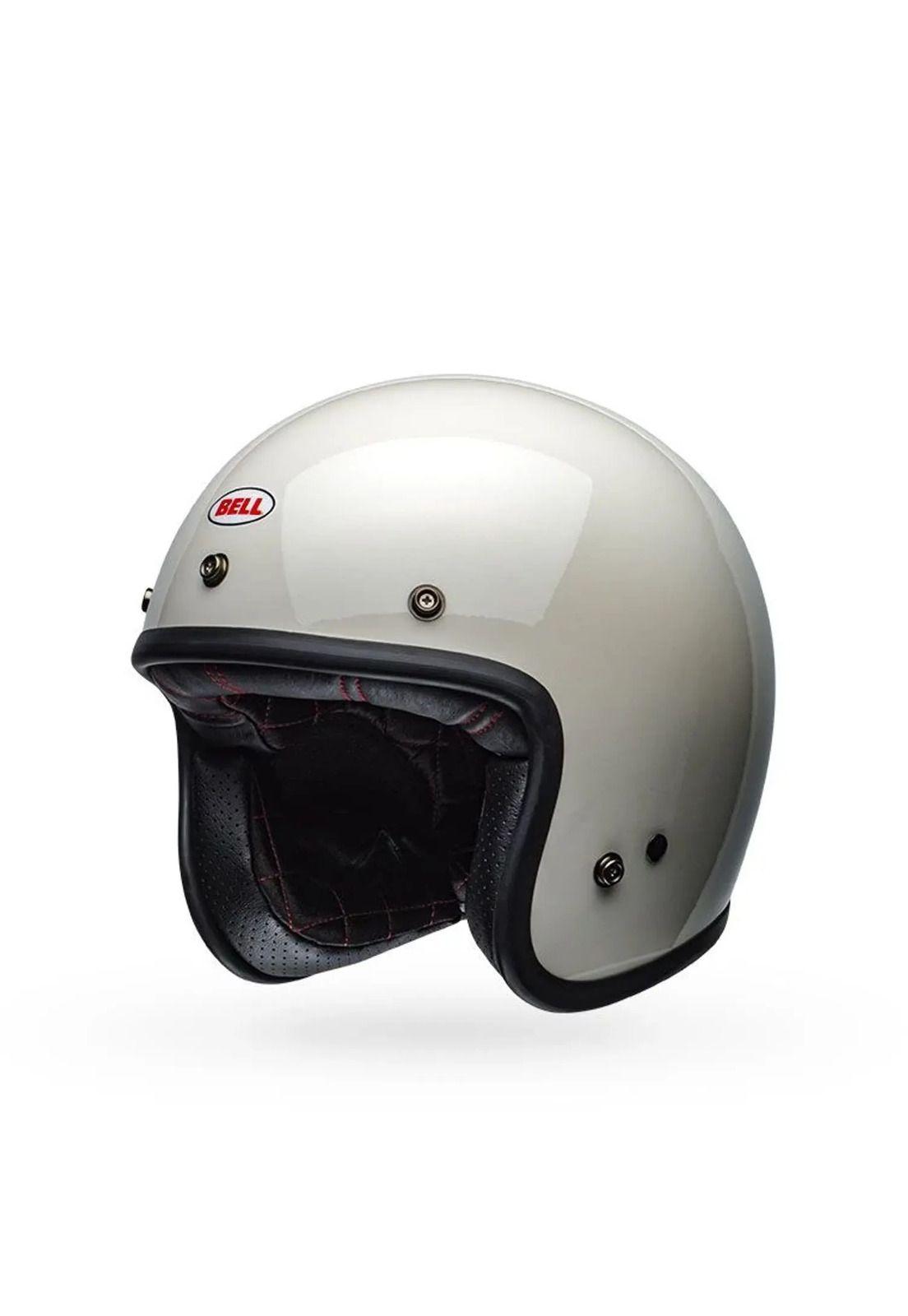 Casco Moto Calle Custom 500 Vinit Blanco Certificado QR Bell-2