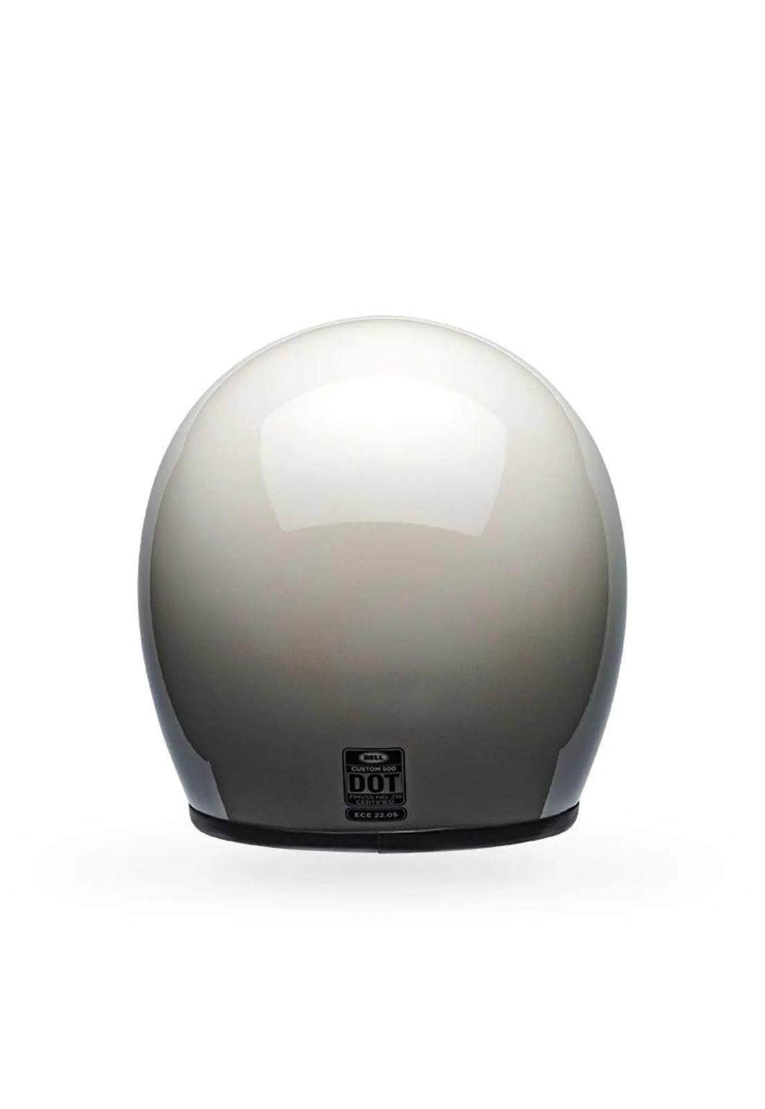 Casco Moto Calle Custom 500 Vinit Blanco Certificado QR Bell-3