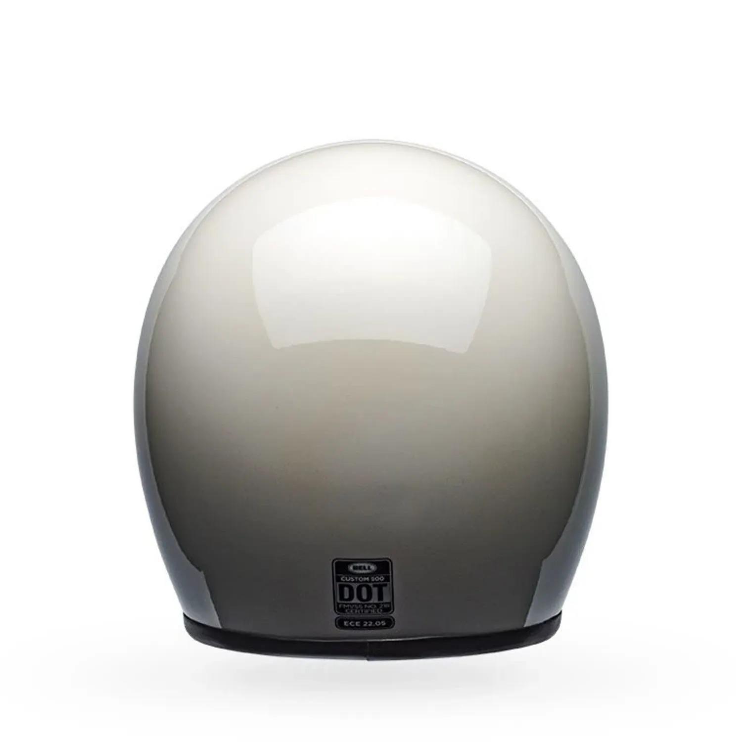 Casco Moto Calle Custom 500 Vinit Blanco Certificado QR Bell-3