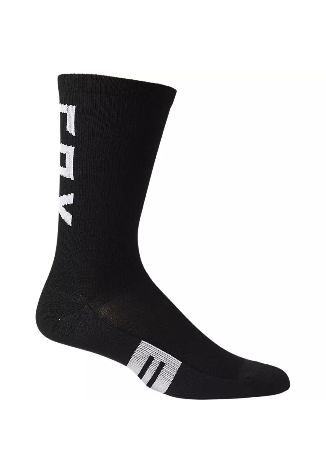 Calcetines Bicicleta Flexair 8" Merino Negro Fox-0