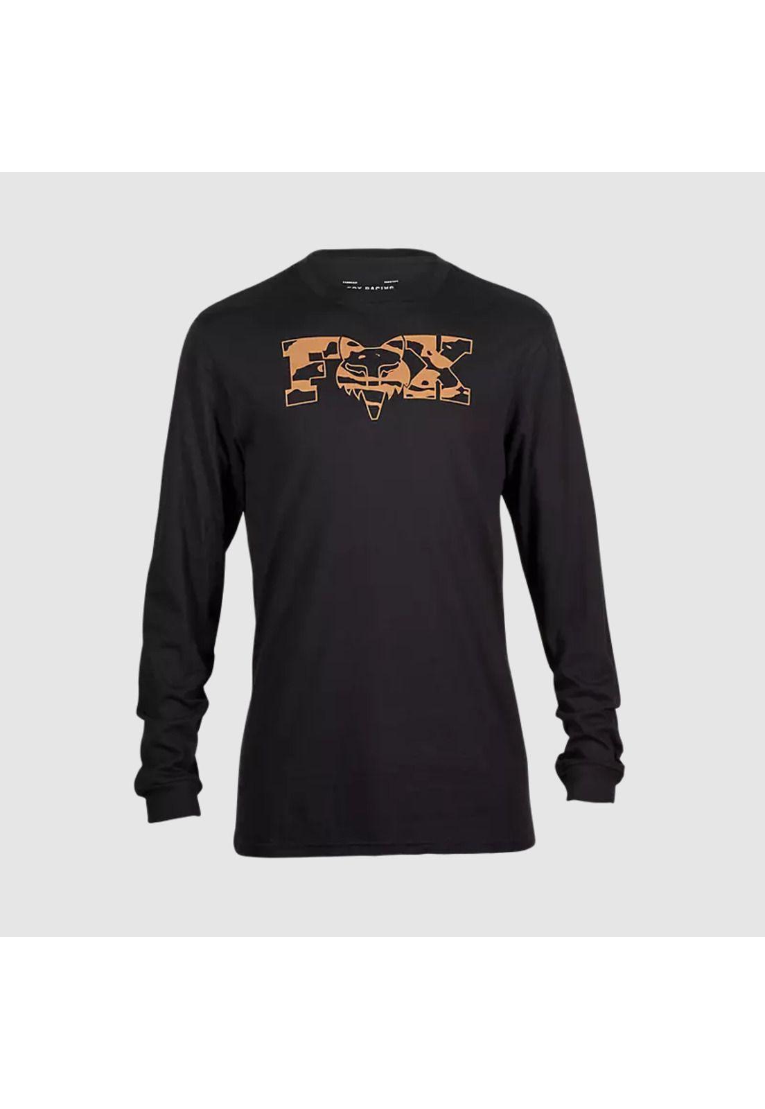 Polera Lifestyle Cienega Manga Larga Negro Fox-1