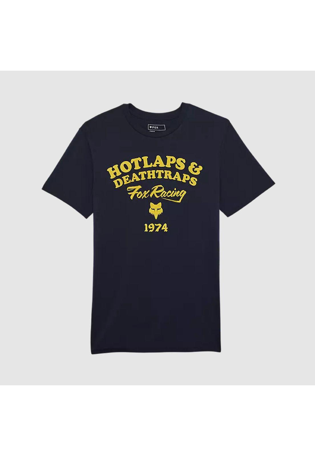 Polera Lifestyle Hotlaps Premium Azul Marino Fox-0