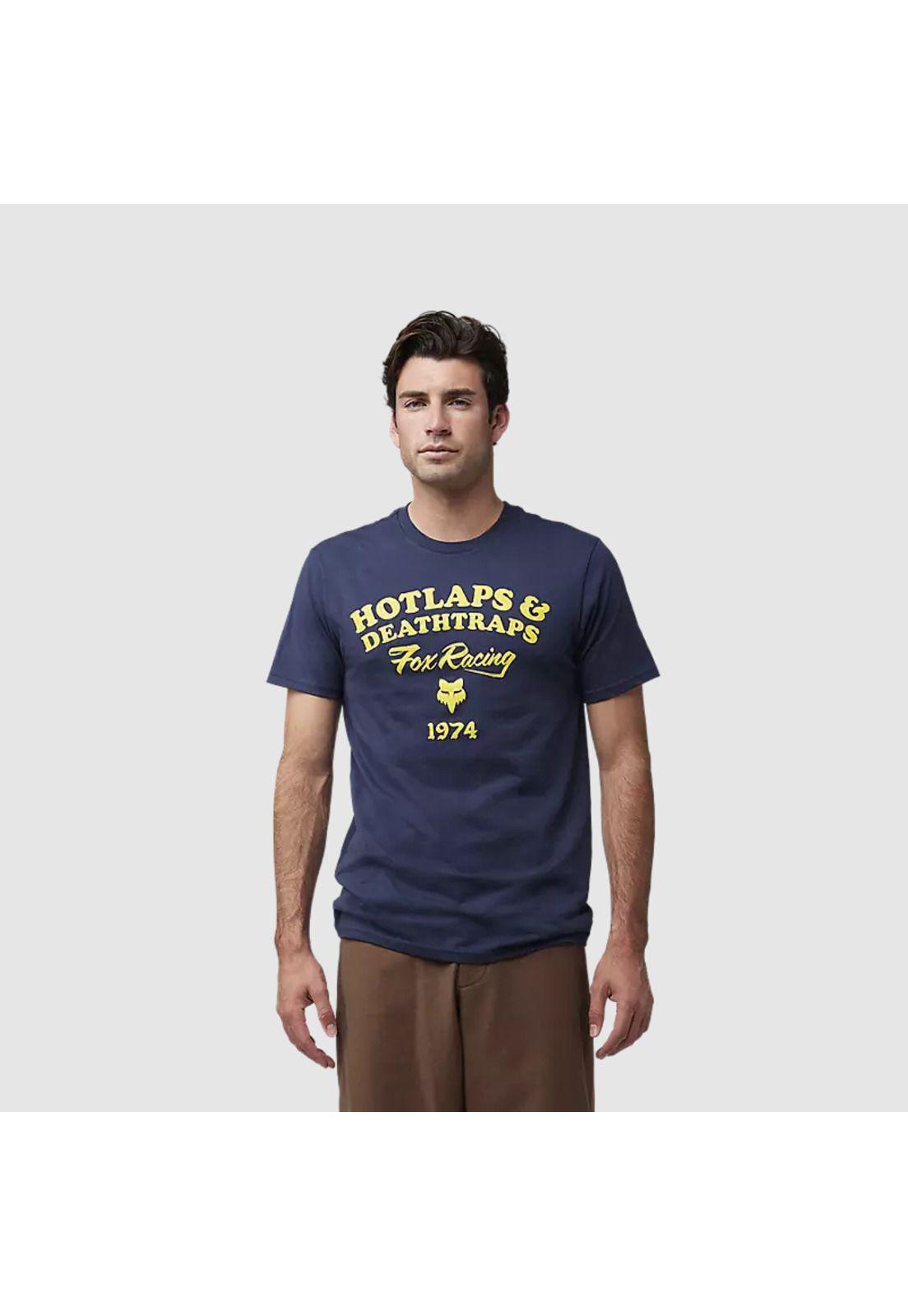 Polera Lifestyle Hotlaps Premium Azul Marino Fox-2