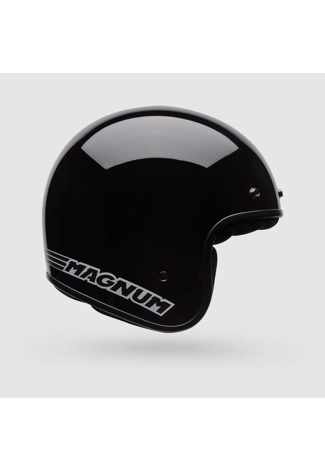 Casco Moto Calle Magnum Solid Negro Bell-0