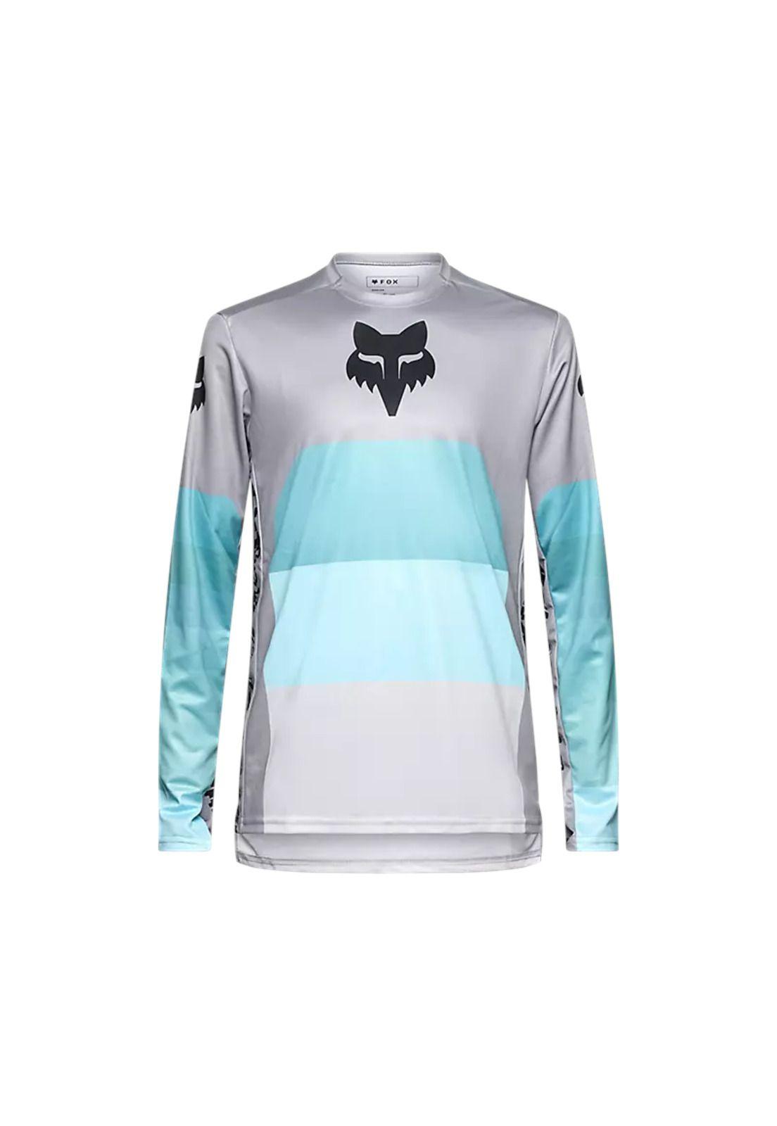 Polera Bicicleta Ranger Grid Gris Fox-0