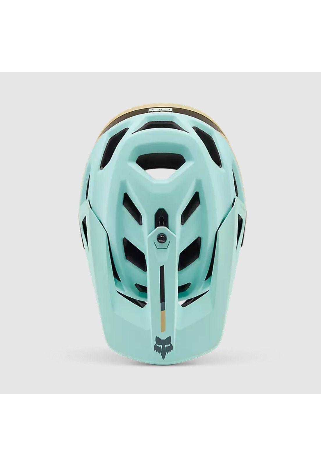Casco Bicicleta New Proframe Clyzo Negro/Dorado/Celeste Fox-3