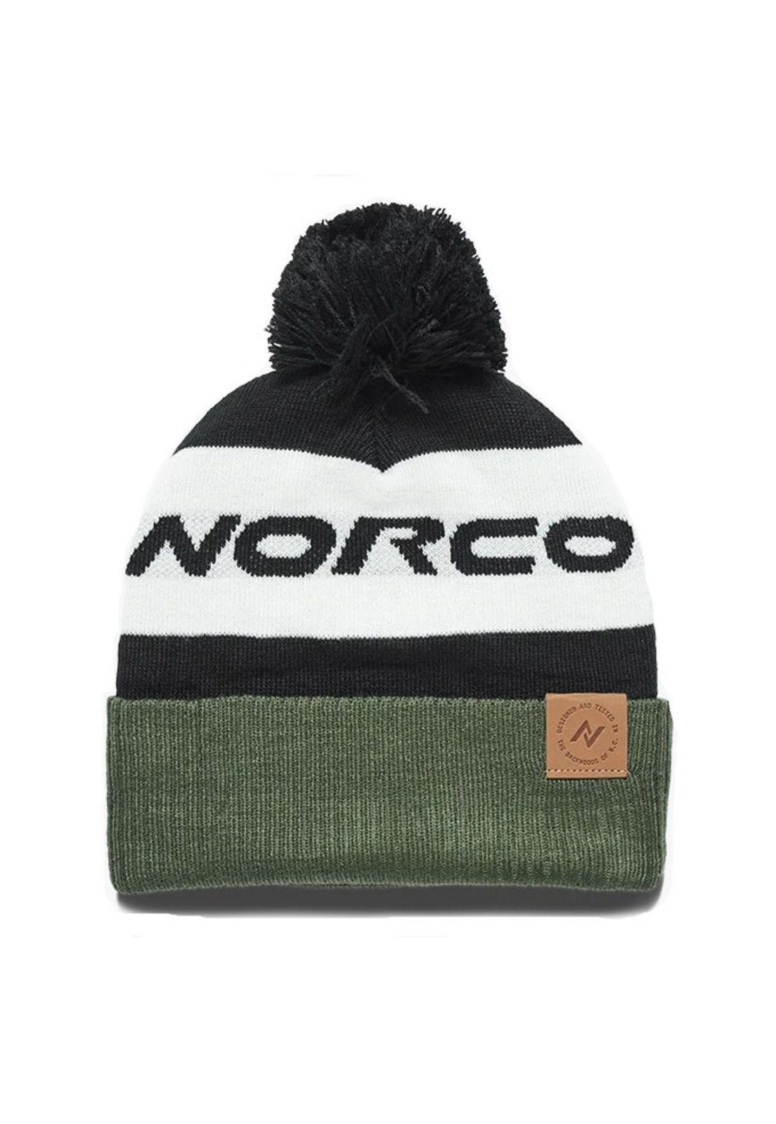 Gorro Lifestyle Lana Pompom Verde/Negro Norco-0