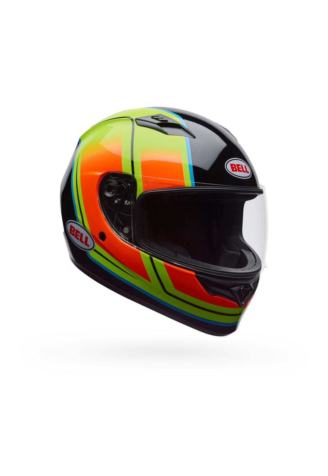 Casco Moto Calle Qualifier Grid Amarillo Bell-0