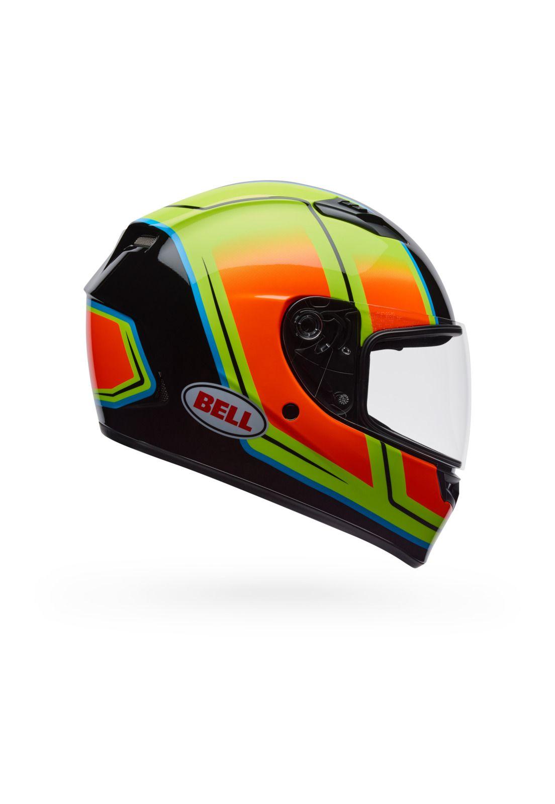 Casco Moto Calle Qualifier Grid Amarillo Bell-1