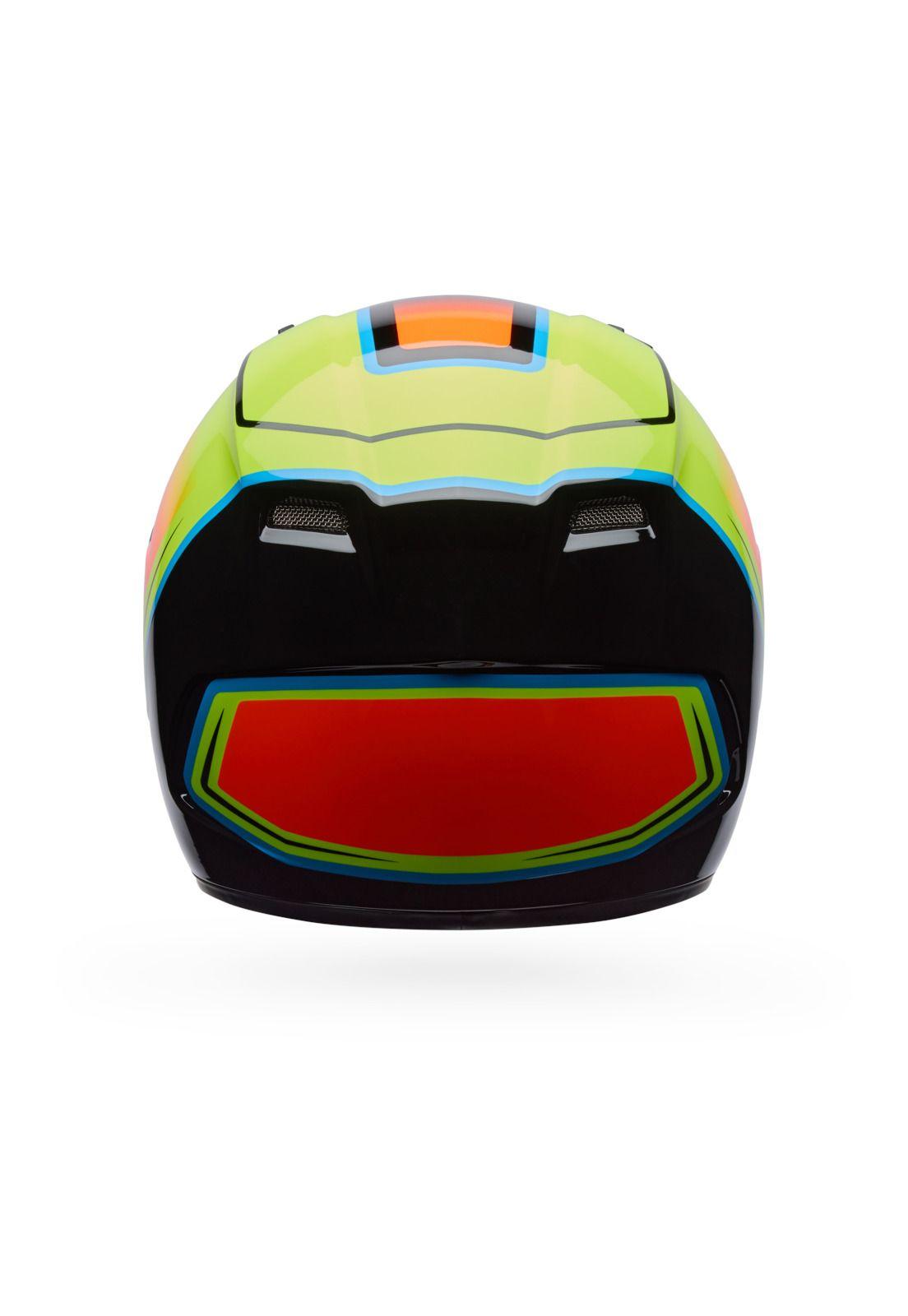 Casco Moto Calle Qualifier Grid Amarillo Bell-2