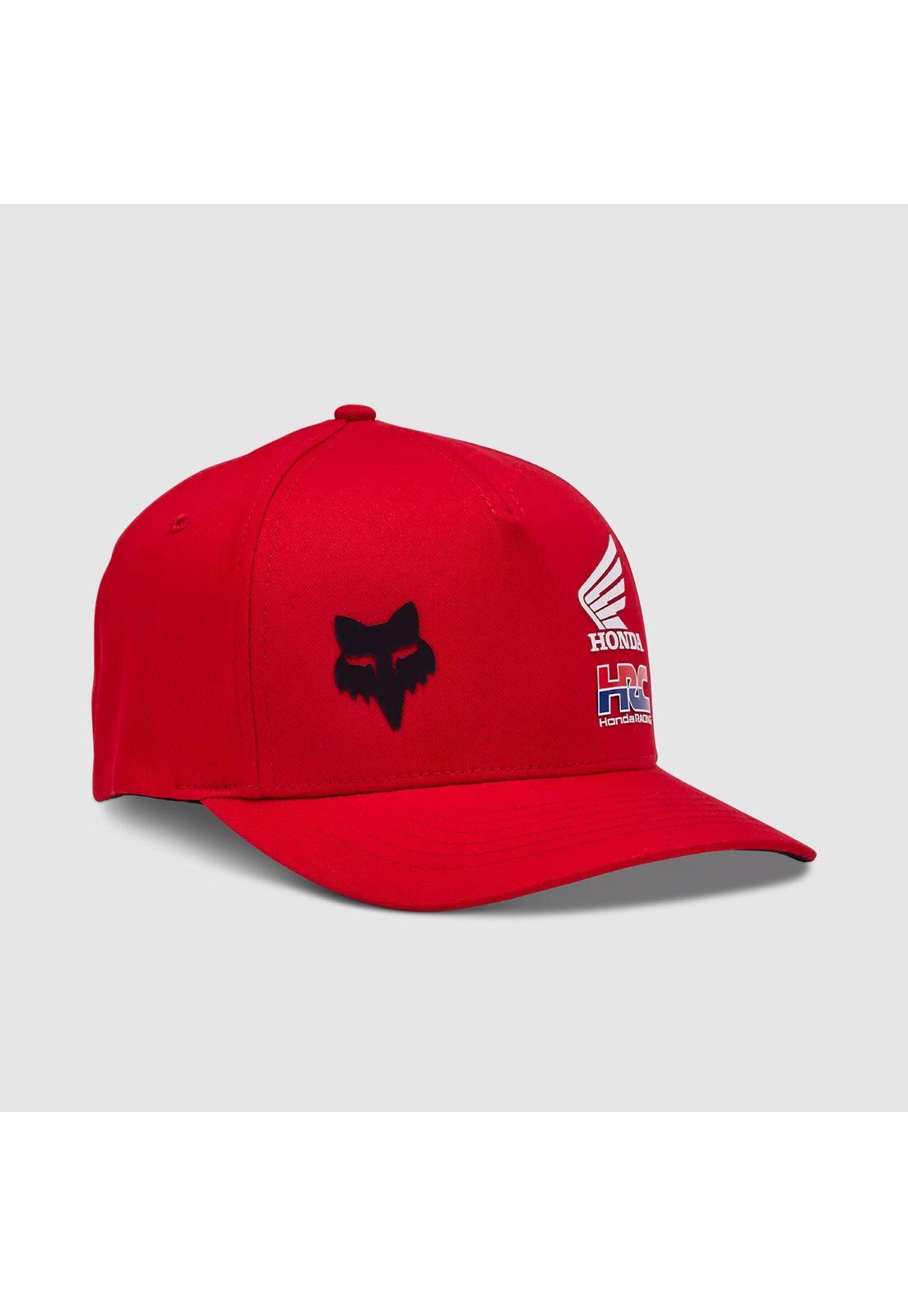 Gorro Jockey Lifestyle Fox X Honda Flexfit Rojo Fox-0