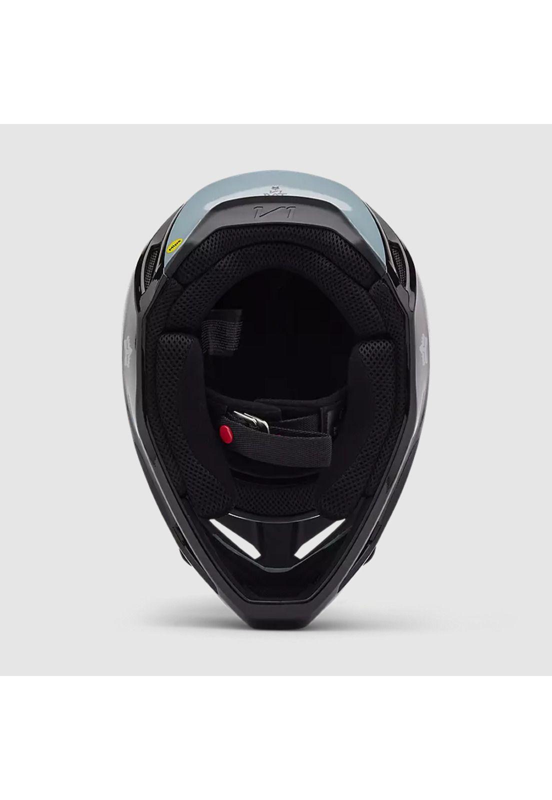Casco Moto V1 Taunt Negro/Gris Fox-5