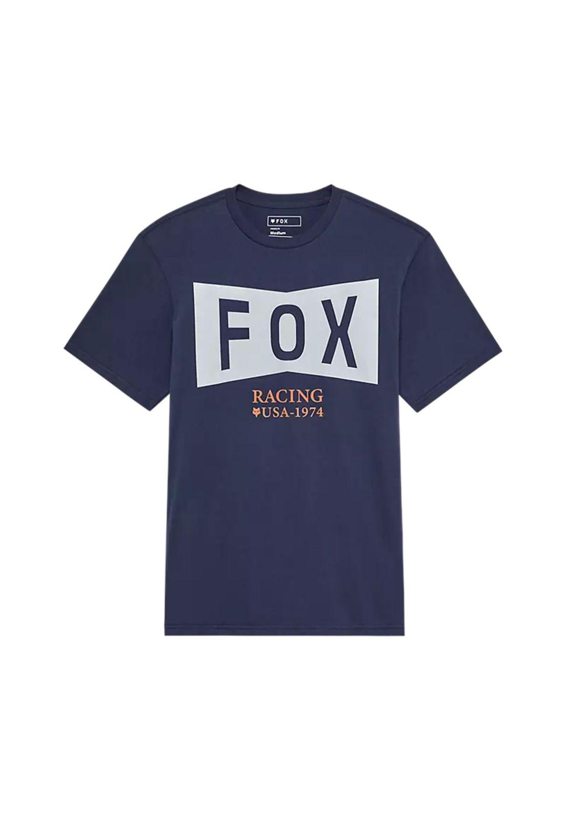 Polera Lifestyle Typeface Premium Azul Fox-0