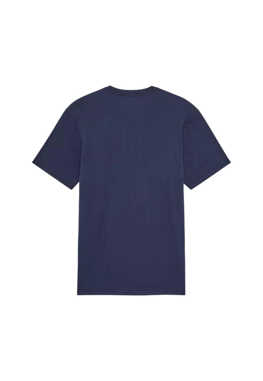 Polera Lifestyle Typeface Premium Azul Fox-1