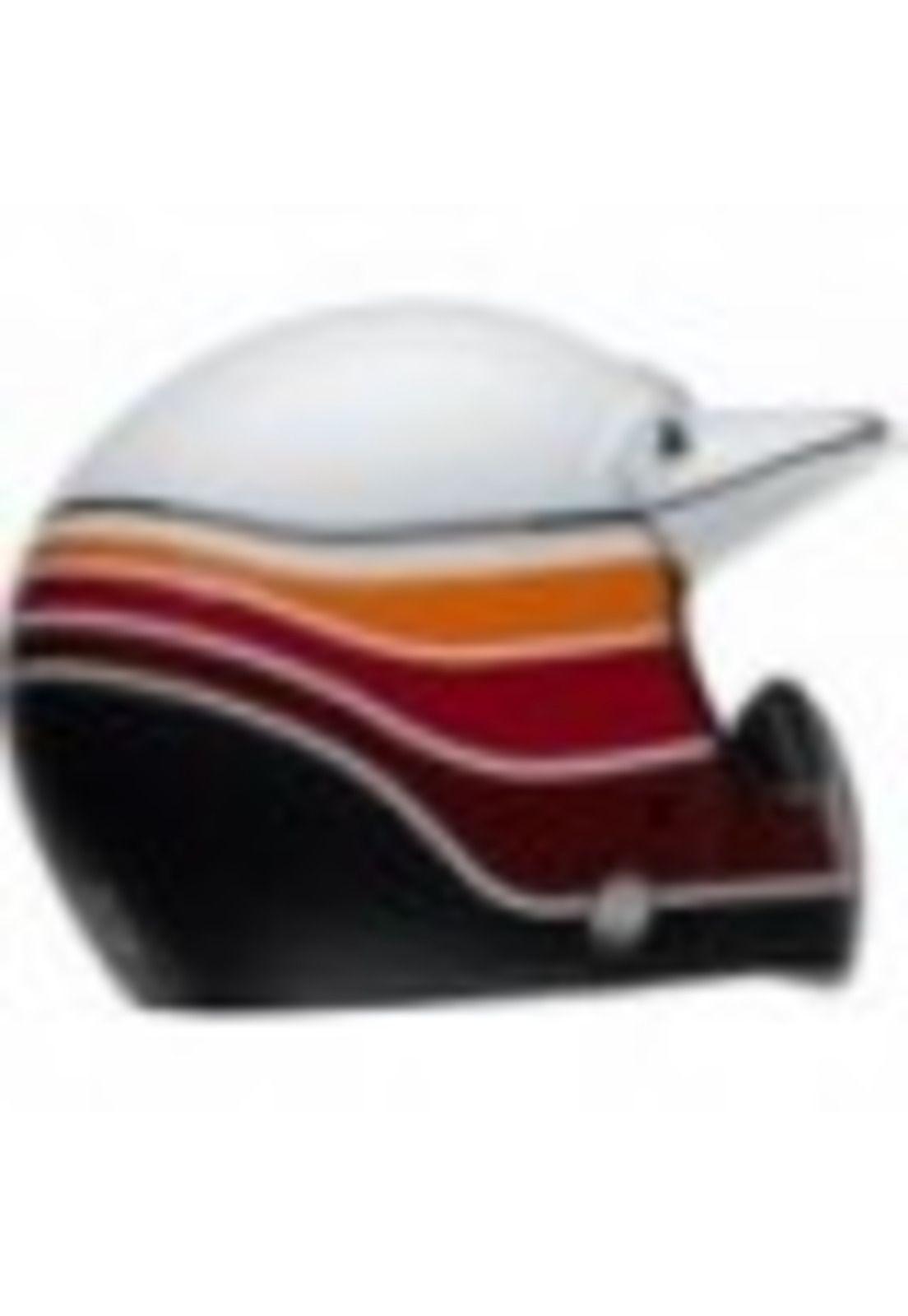 Casco Moto Calle Moto-3 Classic Blanco Naranjo Bell-6