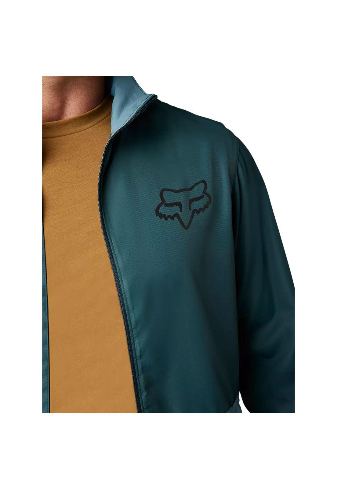 Chaqueta Cortavientos Bicicleta Ranger Esmeralda Fox-4