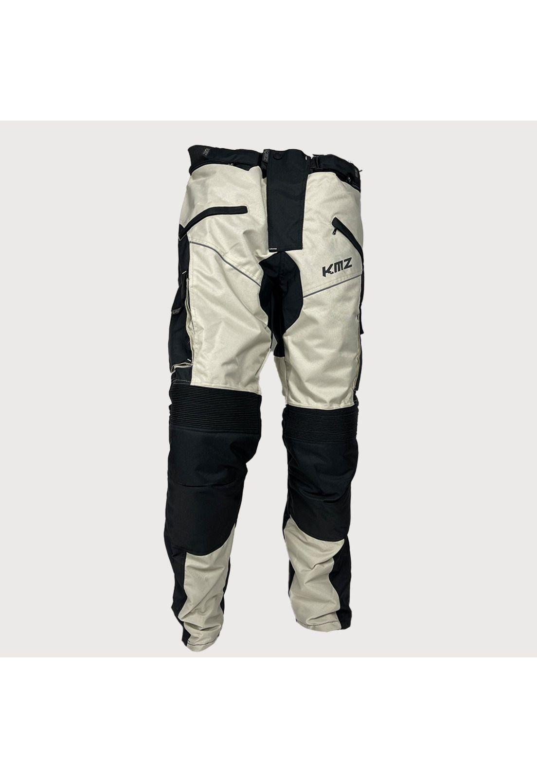 Pantalon Moto Calle Patagonia Negro/Blanco KMZ-0