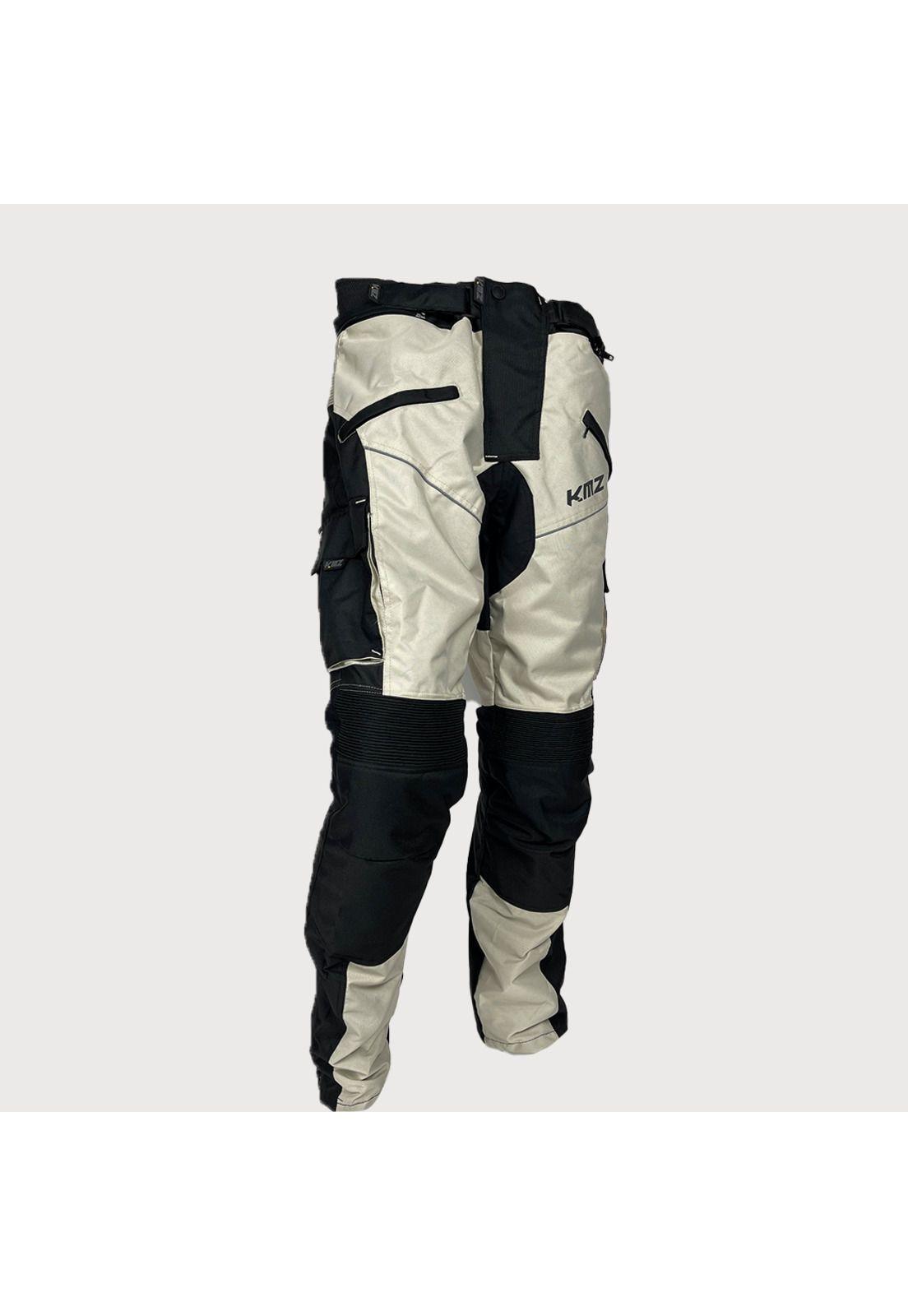 Pantalon Moto Calle Patagonia Negro/Blanco KMZ-1
