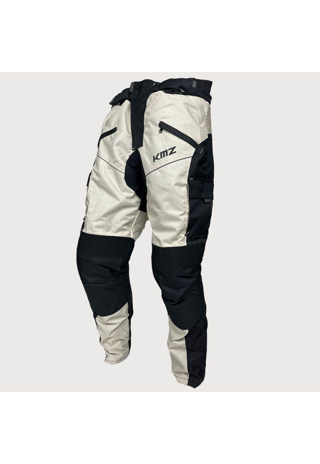 Pantalon Moto Calle Patagonia Negro/Blanco KMZ-2