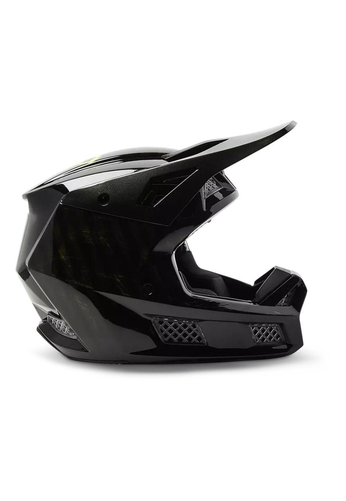 Casco Moto V3 RS Slait Negro Fox-1