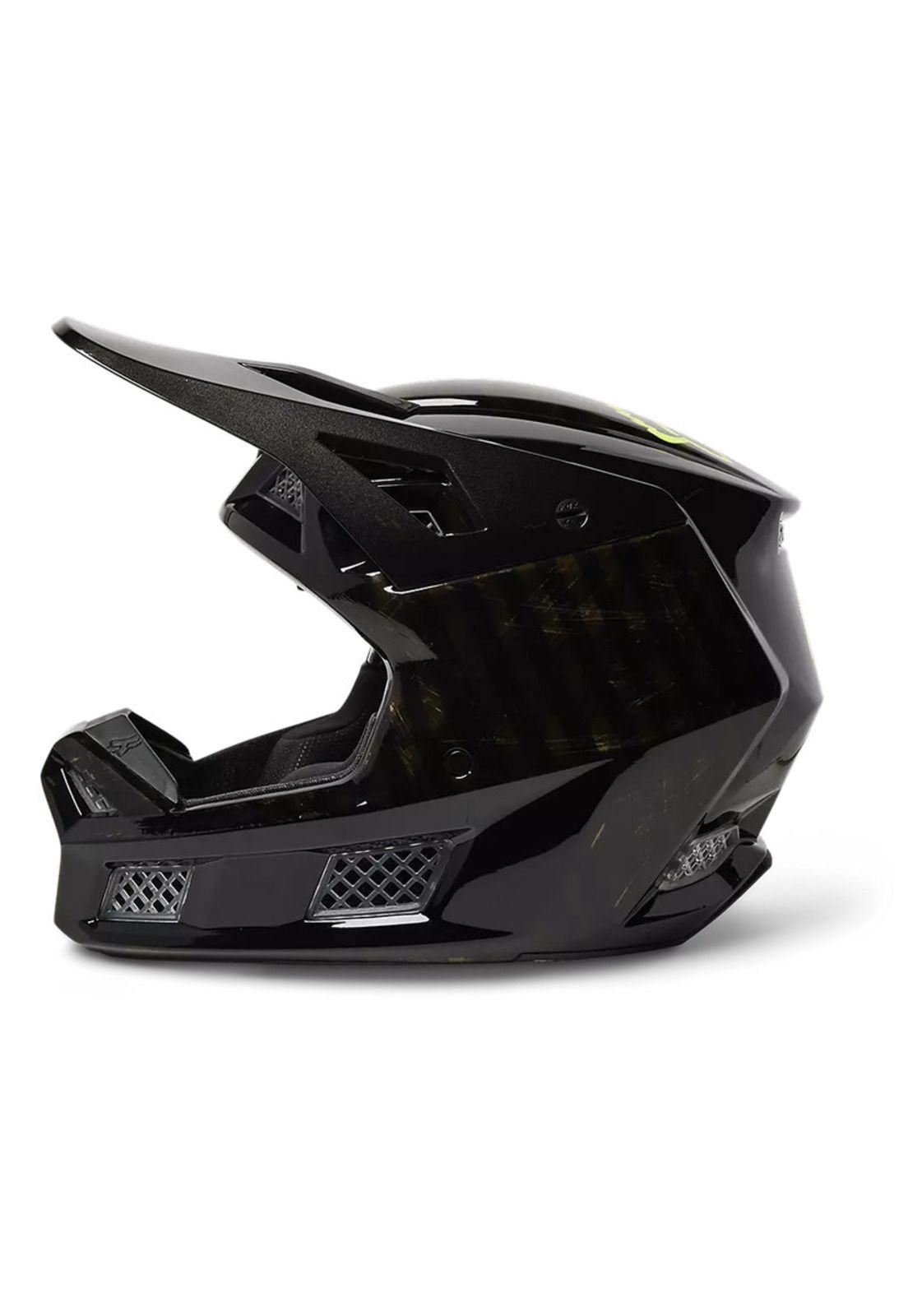 Casco Moto V3 RS Slait Negro Fox-2