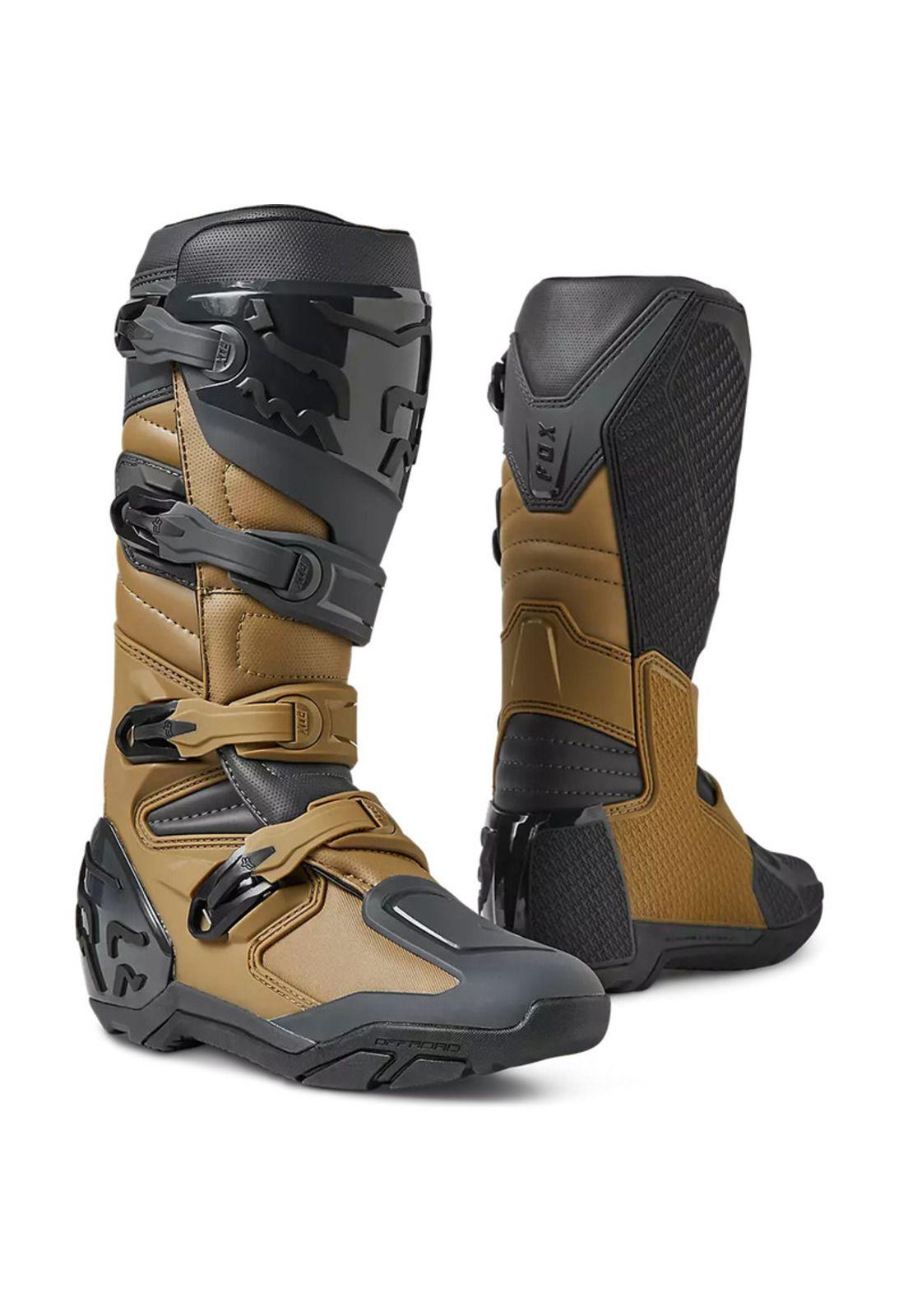 Botas Moto Comp X Cafe/Gris Fox-0